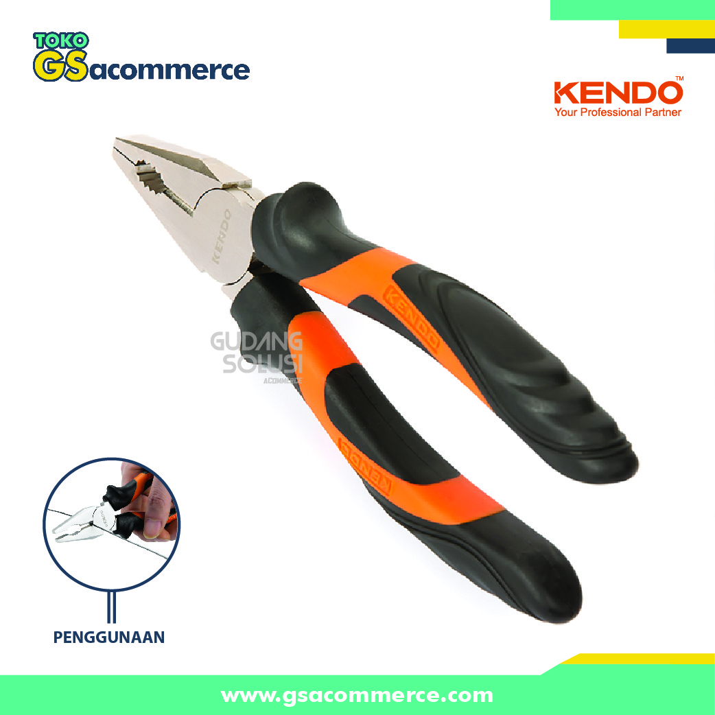 KENDO 10102 Tang Kombinasi / Combination Plier 180mm/7